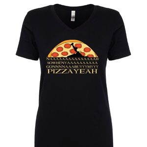 New! MTO Lion King Funny Pizza womens vneck